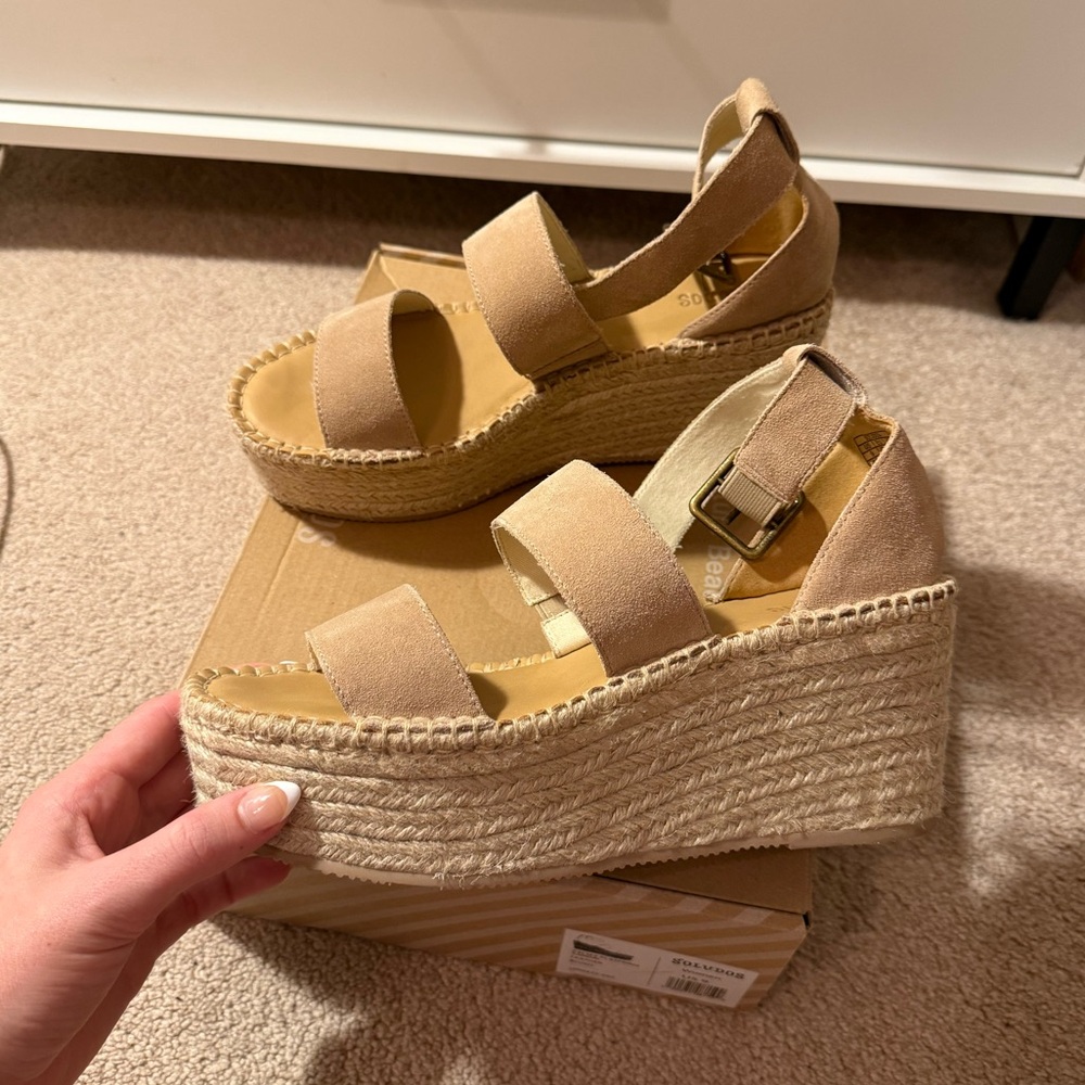 SOLUDOS Palma Platform Sandal Espadrille Blush
